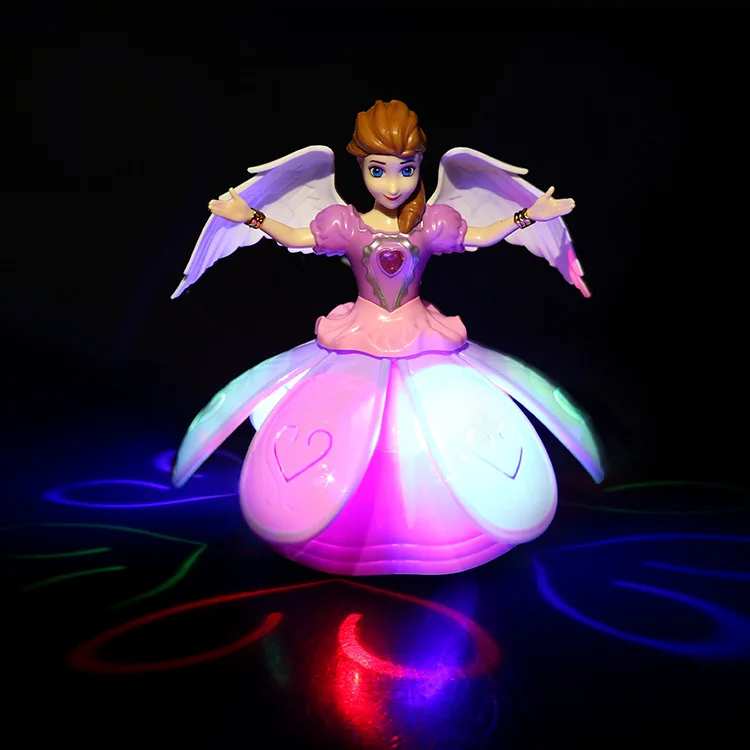 

Children Dancing Princess Toy Electric Flash Music Robot Dancer Rotating Princess Toy