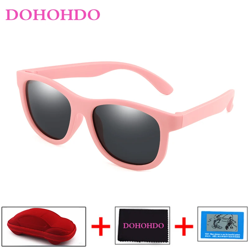 

DOHOHDO New Children Sunglasses TR90 Boy Girl Kids Polarized Sun Glasses Silicone Safety Baby Infant Shades UV400 Eyewear Gafas