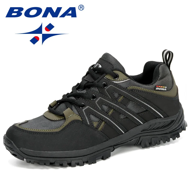 Sneakers Hiking-Shoes Trekking BONA Climbing Outdoor Hunting Wear-Resistant Designers