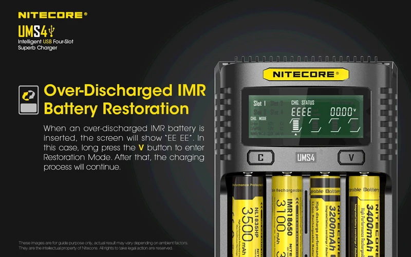LCD Display NITECORE UMS4 USB Charger (16)