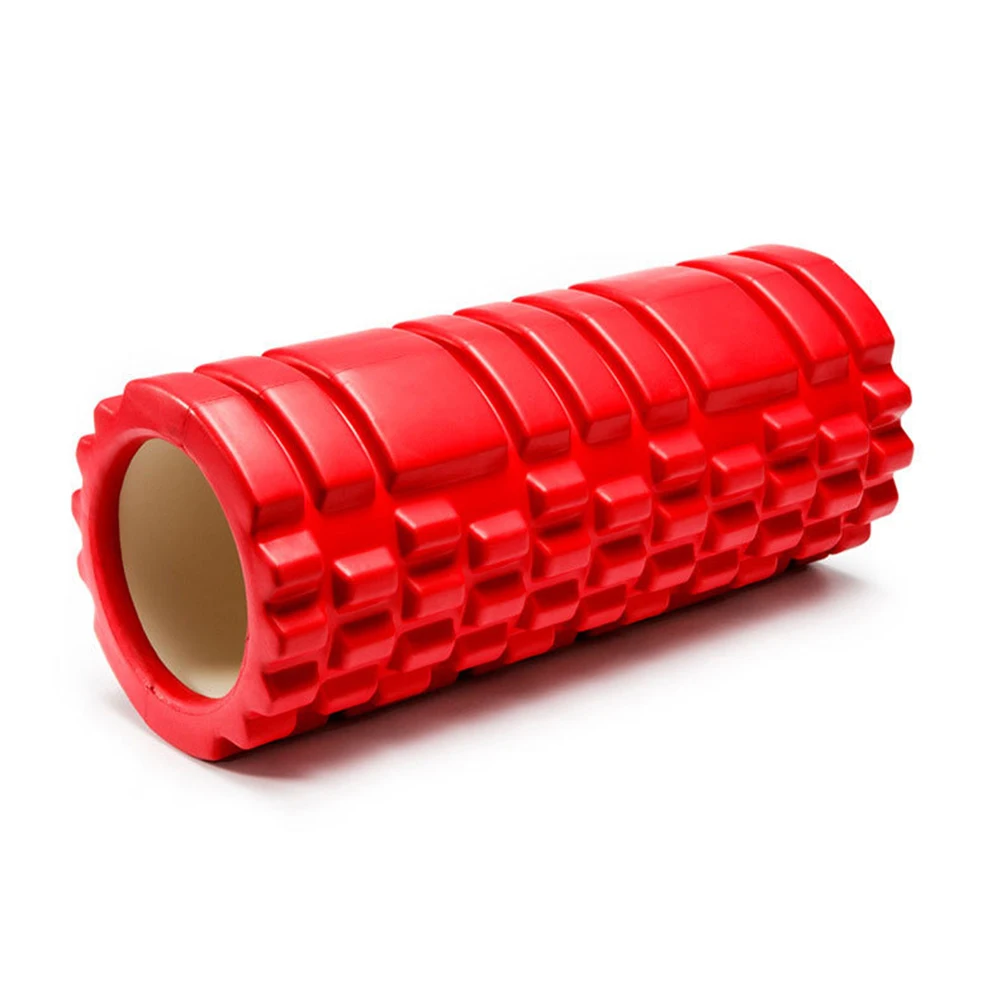 EVA пустотелая Колонка для йоги средней плотности глубокий тканевый массажер для массажа мышц и миофасциального триггера - Цвет: Красный