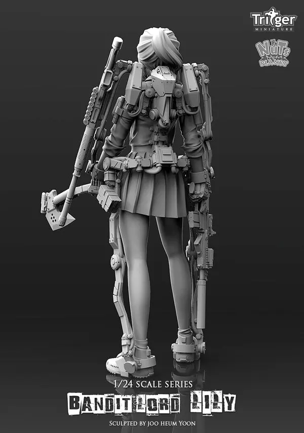 [Loong Way Miniatures] Nuts Planet Bandit Lord Lily 75 мм