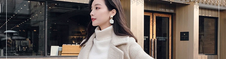 Mooirue/зимнее шерстяное пальто женский комплект 2 шт., винтажное свободное клетчатое пальто+ шерстяная мини-юбка с высокой талией, теплый комплект в Корейском стиле