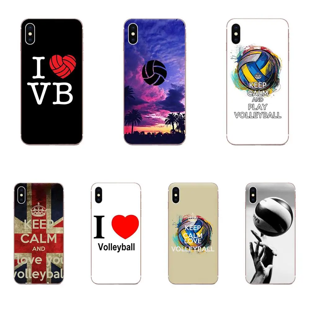Keep Calm Play волейбол модный для Apple iPhone 11 Pro 4 4S 5 5S SE 5C 6 6S 7 8X10 XR XS Plus Max мягкие чехлы Capa |