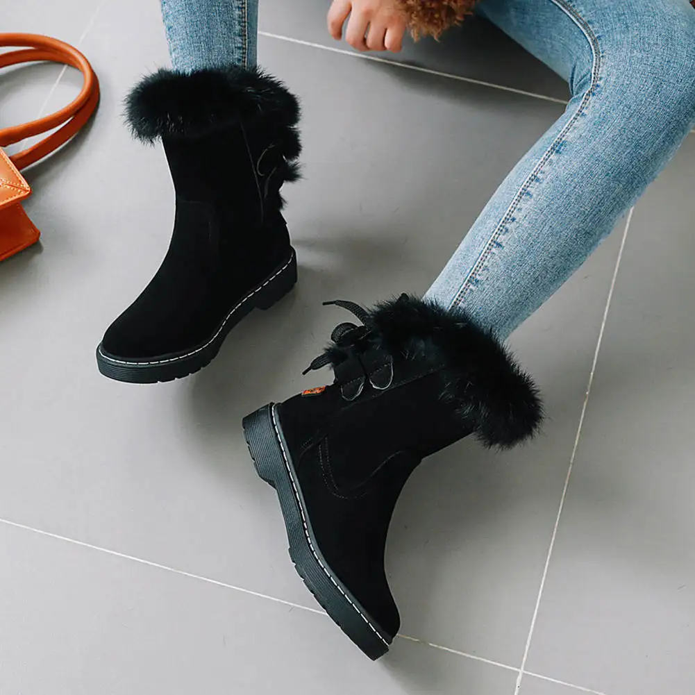

SARAIRIS 2020 Plus Size 43 Keep Warm Russia Winter Snow Boots Female Shoes Women non-slip Ankle Boots Woman Shoes