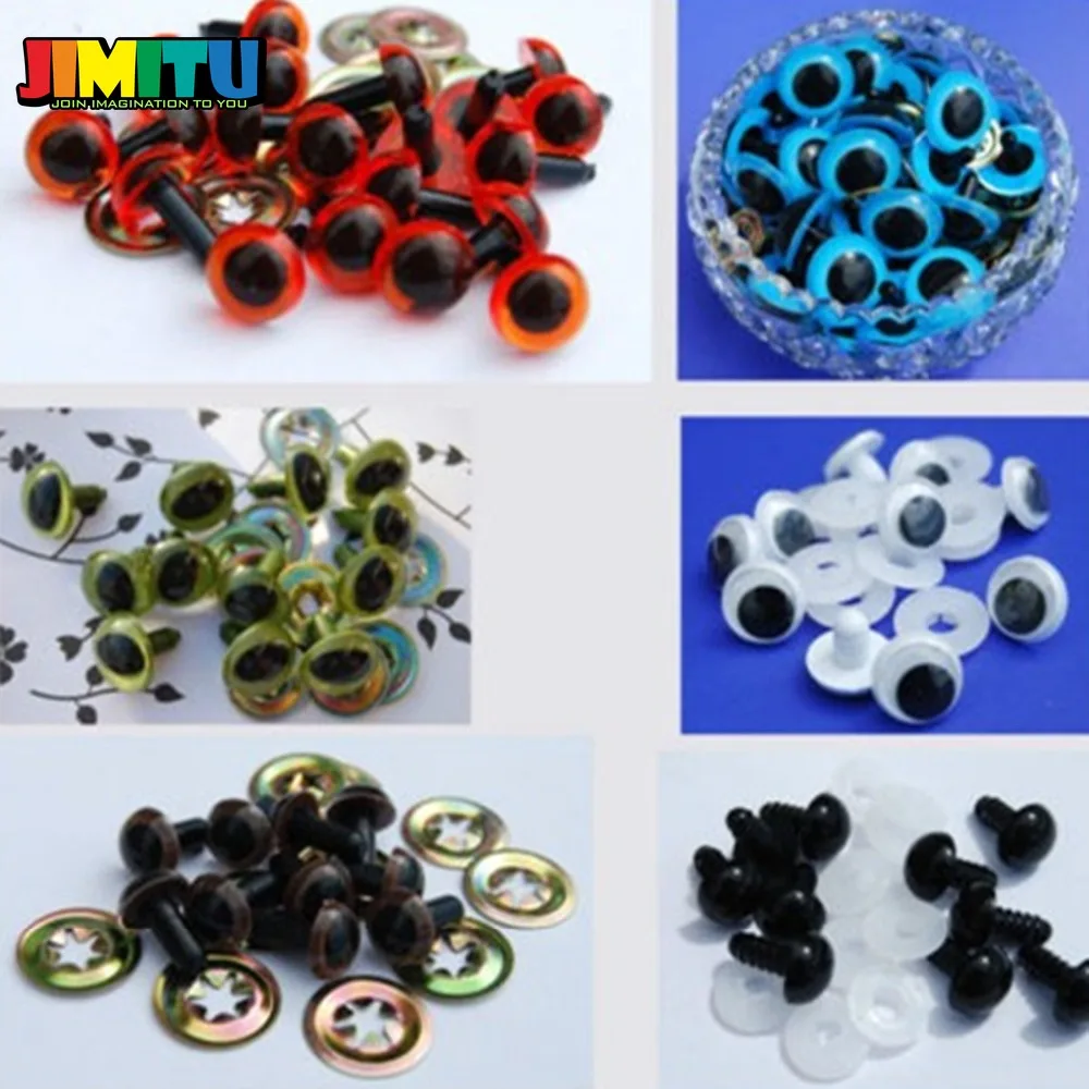 JIMITU 5 шт. 10 18 мм пластиковые куклы безопасные игрушечные Глазные яблоки для