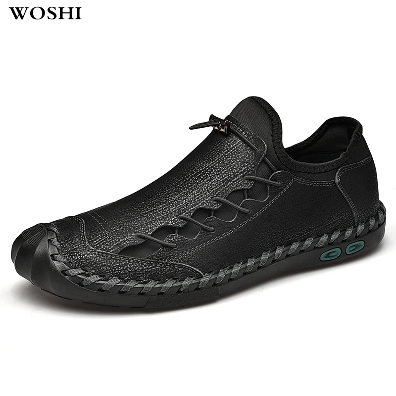 Fashion Soft genuine Leather business Dress Shoes For Men Causal Flats Men's Oxford brogue wedding party L5 | Обувь