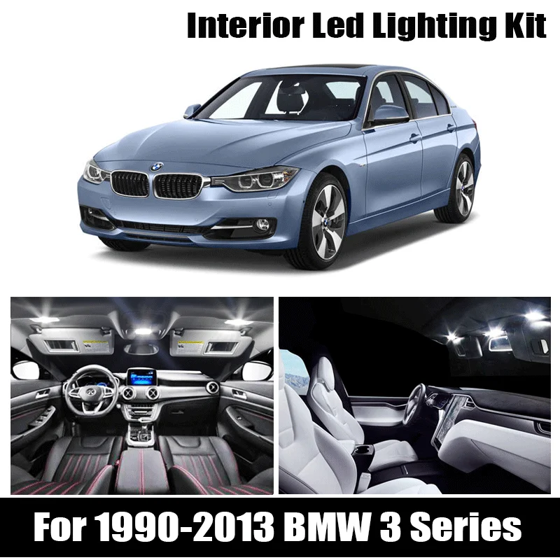 Для 1990-2013 BMW 3 серия E36 E46 E90 E91 E92 E93 с идеальными белыми Canbus Error Free светодиодный лампа
