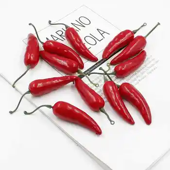 

10PCS artificial plastic small pepper model flower home garden wedding decorations