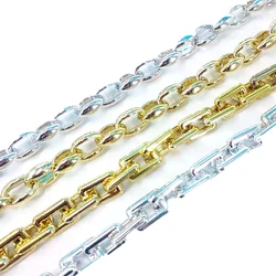 Replacement Chain For Women Bag Fashion Accessory Detachable Parts Solid Gold Acrylic Luxury Strap Shoulder Handle Accessories