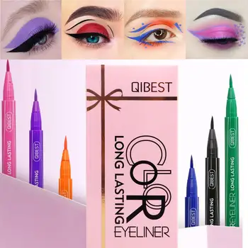 

12Colors Cat Eye Makeup Waterproof Neon Colorful Liquid Eyeliner Pen Make Up Comestics Long-lasting Eye Liner Pencil Makeup Set