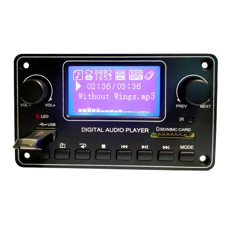 TPM004C MP3 Player Bluetooth Decoder Board USB SD FM AUX-in Audio Player Digital Music Player samsung mp3 player