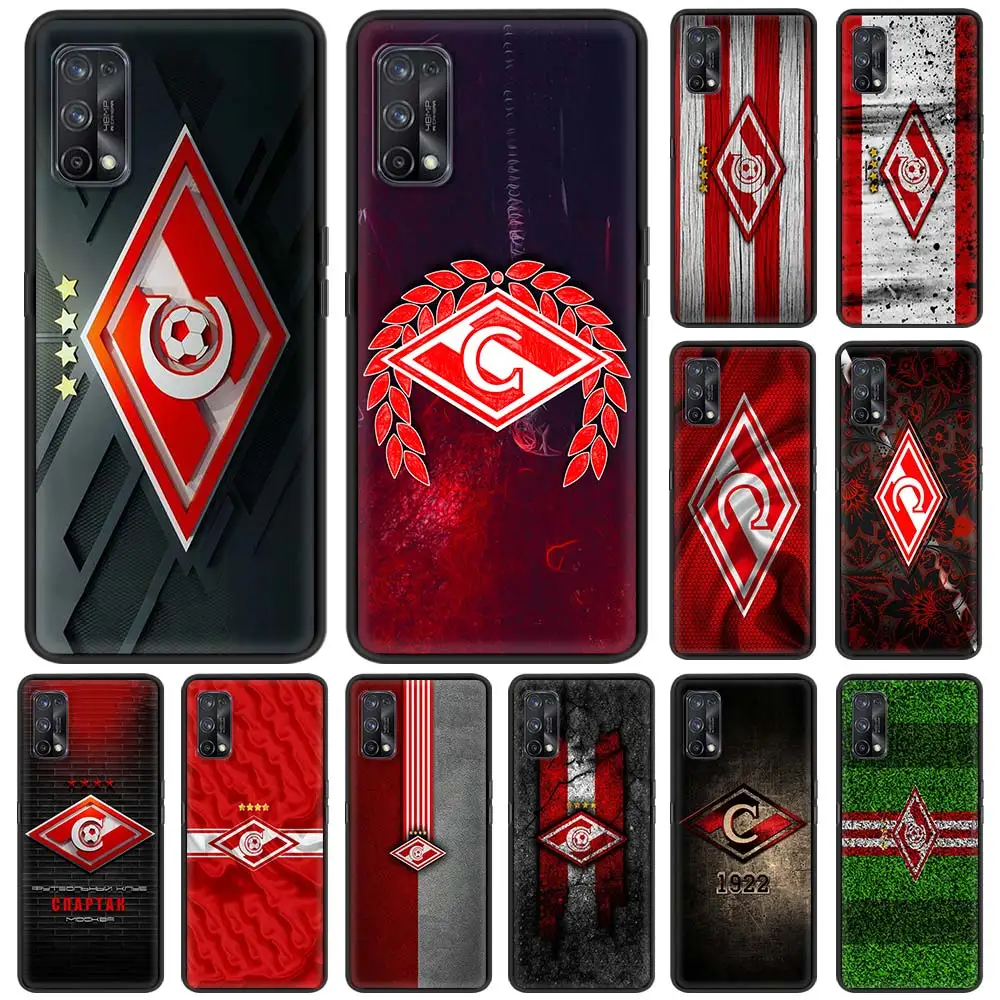 Russian Spartak Moscow Football Phone Case For Realme C3 6 7 5 8 XT X50 Pro C15 C11 7i C20 C25 C21 Black Shell TPU Coque Fundas | Мобильные