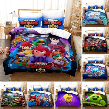 

Kids Bedding 3D Stars-Brawl Duvet Cover with Pillow Cover Bedding Set Single Double Twin Full Queen King Size for Bedroom Decor