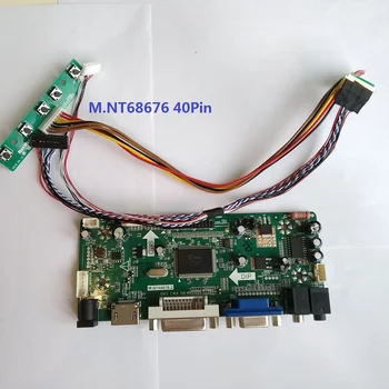 

Kit For B173RW01 V2 VGA Screen LED LCD Panel monitor 1600*900 M.NT68676 17.3" HDMI DVI Controller board 40pin LVDS