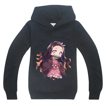 

Kids Japanese Anime Kimetsu No Yaiba Boys Sweatshirt Cute Graphic Top Hoodies for Teen Girls 12 Years Children Clothes