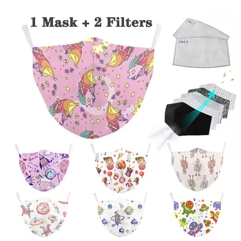 

Cute animal Print Mask Washable Cotton Anti-Dust PM2.5 Adult Windproof Face Mask Adult Washable Fabric Bacteria Proof Flu Mask