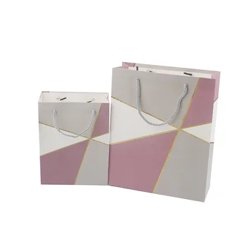 

White Paper Bag for Business Shopping Gift Package with Handle Thick Craft Bag
