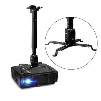 

Durable Projector Ceiling Bracket Universal Projector Holder Adjustable 43-65CM Hanging Bracket Swivel Mount Holder