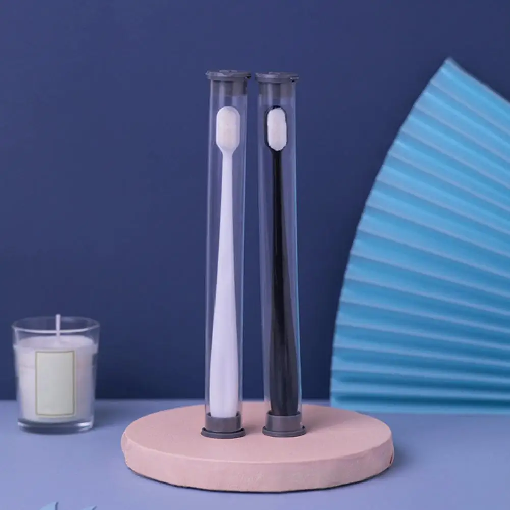 Gran venta Cepillo de dientes de cerdas suaves para limpieza de dientes para niños, cepillo de dientes con tubo de almacenamiento desmontable, herramienta para el cuidado del bebé jYQOMEm7Bm9