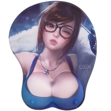 High Quality 3D Mouse Pad Wrist Rest Soft Silica Gel Breast Sexy Hip Office Decor Japan Comic Peripheral Kawaii Friend Game Gift