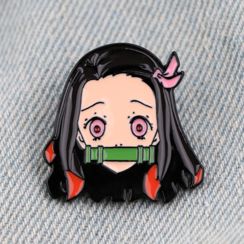 Demon Slayer Manga Brooches for Women Lapel Pins Brooch Jewelry Cute Badges on Backpack Enamel