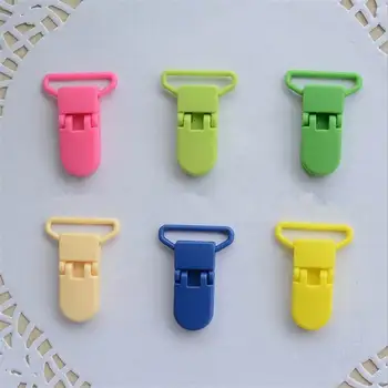 

2000 pcs 25mm D Shape Kam Plastic Dummy Pacifier Chain Clip Alligator Clip