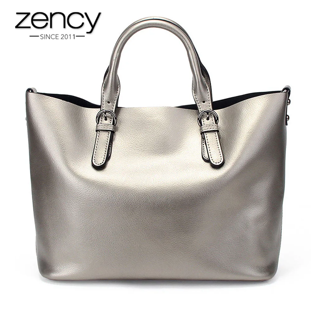 silver tote handbags
