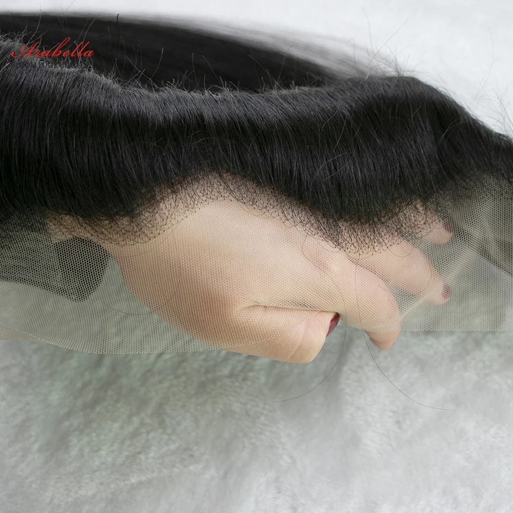 Body Wave 13x4 Transparent Lace Frontal Remy Human Hair Extension Arabella PrePlucked Bleached Knots Lace Frontal With Baby Hair