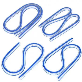 

Flexible Plastic Drafting Drawing Curve Ruler Bend Geometric Measuring Rulers for arts painting measuring and drawing curve