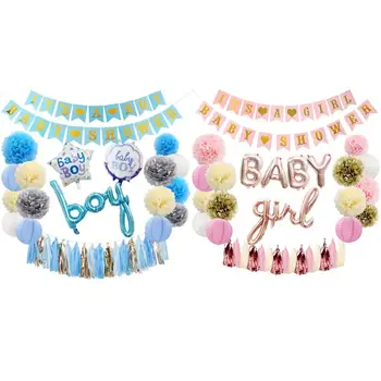 

New Letter Balloon Set Baby Shower Balloons Boy Girl Gender Reveal Decoration Birthday Baby Shower Party Decorations Supplies/