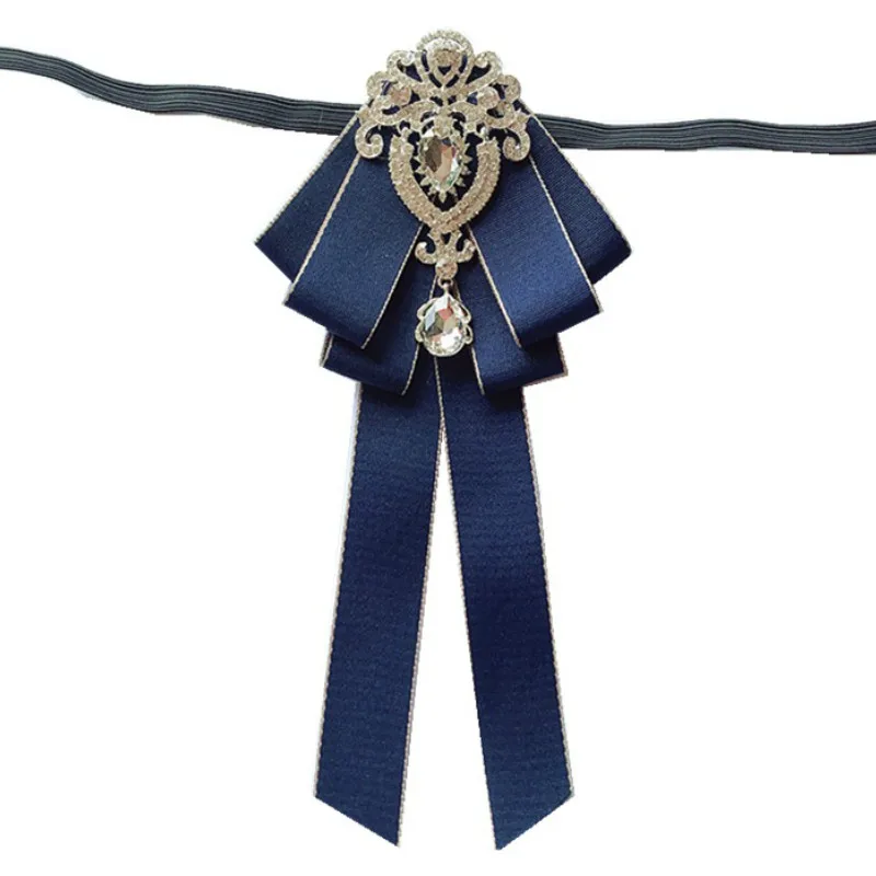 

Korean Women's School Uniform College Bow Ties Gifts for Men Slim Rhinestone Bowtie Clothing Fashionable Wedding Accessories