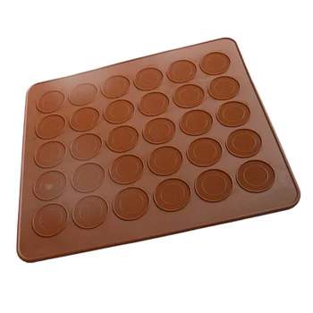 

New Silicone Macaroon Pastry Oven Baking Mould Sheet Mat 30-Cavity DIY Mold Baking Mat Baking Mats
