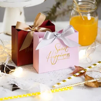 

AVEBIEN Wedding candy box Event Party Supplies Wedding Party Favors Chocolate Paper Gift Box packaging for Guests 20pcs новый го