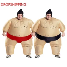 2 цвета взрослый надувной сумо косплей костюм хэллоуин для мужчин женщин мода представление дропшиппинг