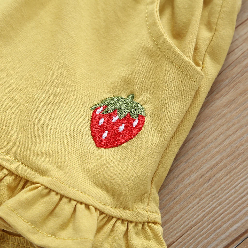 

Summer Versatile Children Girls' Trousers Solid Color Cute Cotton Shorts Medium Waist Child Pants Customizable