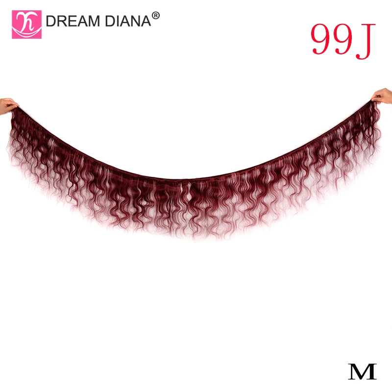 DreamDiana предварительно окрашенные Человеческие волосы Remy пряди цветные объемная