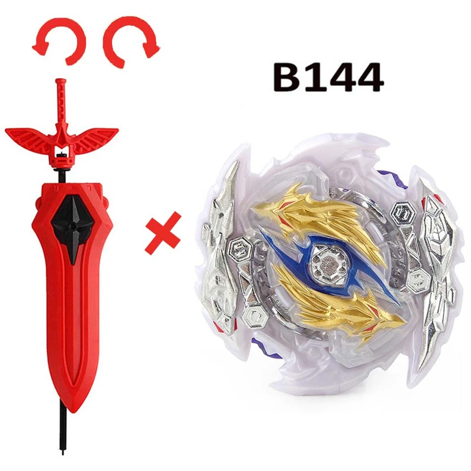 B-144 Спиннинг игрушки B149 B-145 B-139 игрушка-Лидер продаж, спинер Бей Bay Burst с пусковым устройством лезвия металла фьюжн боевые гироскоп для детей подарок - Цвет: B-144