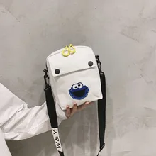 Маленькая сумка женская летняя новая стильная сумка для мобильного телефона INS Корейская сумка на плечо универсальная сумка тканевая через плечо Whol