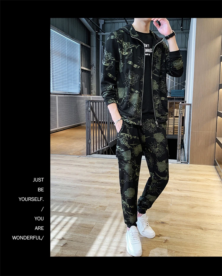 Мужская куртка с цветочным принтом; брюки; Chandal Hombre; тренировочный костюм; Mannen; толстовка с капюшоном; брюки; комплект из 2 предметов; уличная одежда; куртка+ брюки
