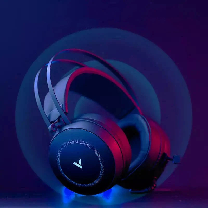 negativ Ældre borgere grit Rapoo Vh160 Game Esports Wired Headset 7.1-channel Stereo Surround Sound  Usb Port Rgb Headphone - Earphones & Headphones - AliExpress