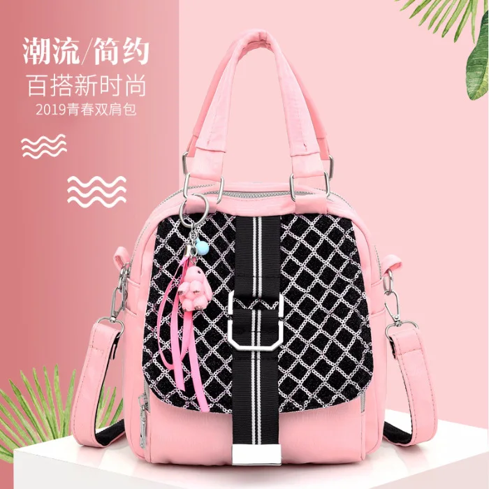 WOMEN'S Bag Students Shoulder Three-purpose Bag Shoulder Cross-body Hand Casual Sequin Bag Multi-functional 1800-14