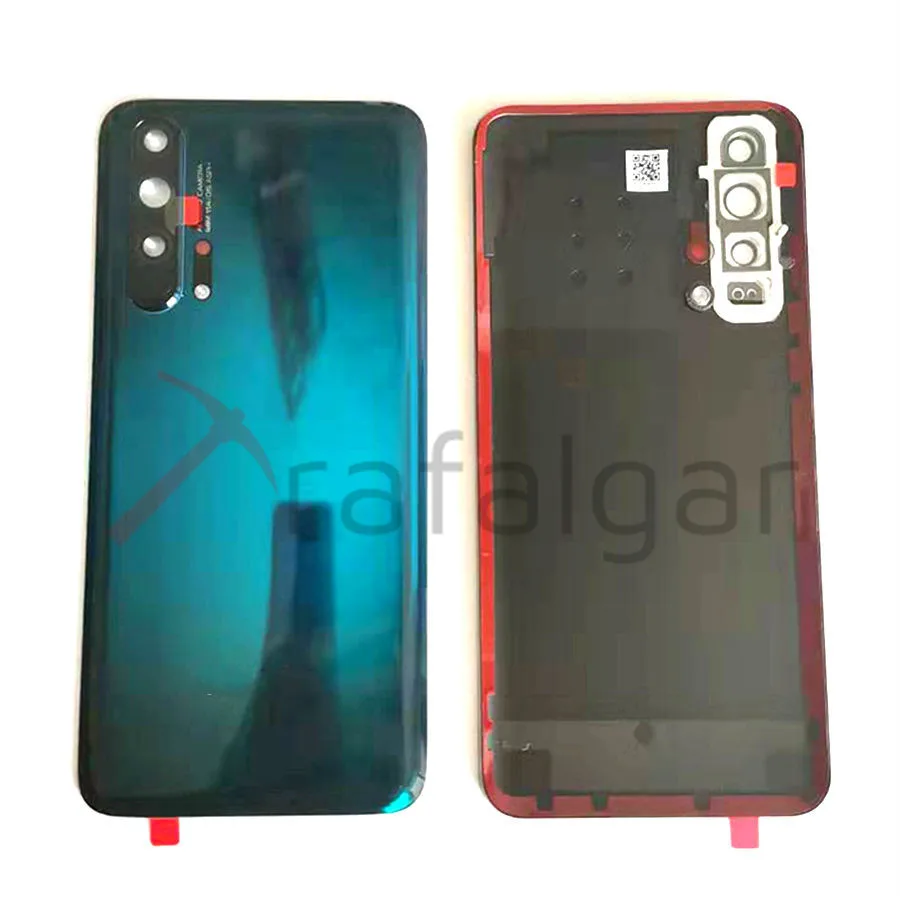Для huawei Honor 20 крышка батареи Задняя стеклянная панель двери корпус чехол для Honor 20 Pro Задняя стеклянная крышка+ объектив камеры+ клей
