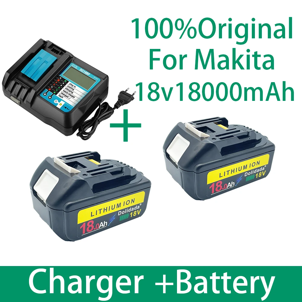 Аккумуляторная батарея BL1860 18 в 18000 мАч литий-ионная для Makita аккумулятор BL1840 BL1850