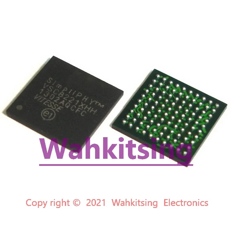 

1 PCS VSC8221XHH BGA Single Port 10/100/1000BASE-T PHY with1.25 Gbps SerDes Chip IC