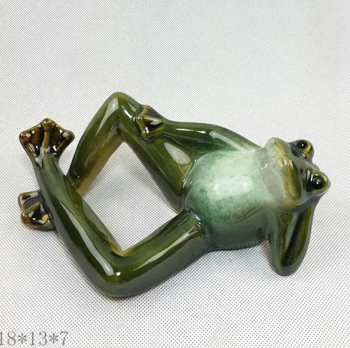 1 frog 3 шт. миниатюрные фигурки животных лягушек Сказочный Сад миниатюрный пейзаж из мха Diy Террариум статуэтки для украшения дома - Цвет: 1 frog