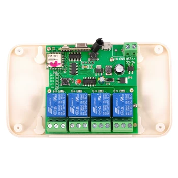 

Hot 3C-7-32V Home Automation Modules Jog Inching Wifi Wireless Smart Switch Relay Rf Receive 433Mhz Remote Control 4Ch