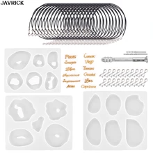 Necklace Pendant Silicone Mold Kit DIY Crafts Jewelry Making Finding Crystal Epoxy Resin Mold