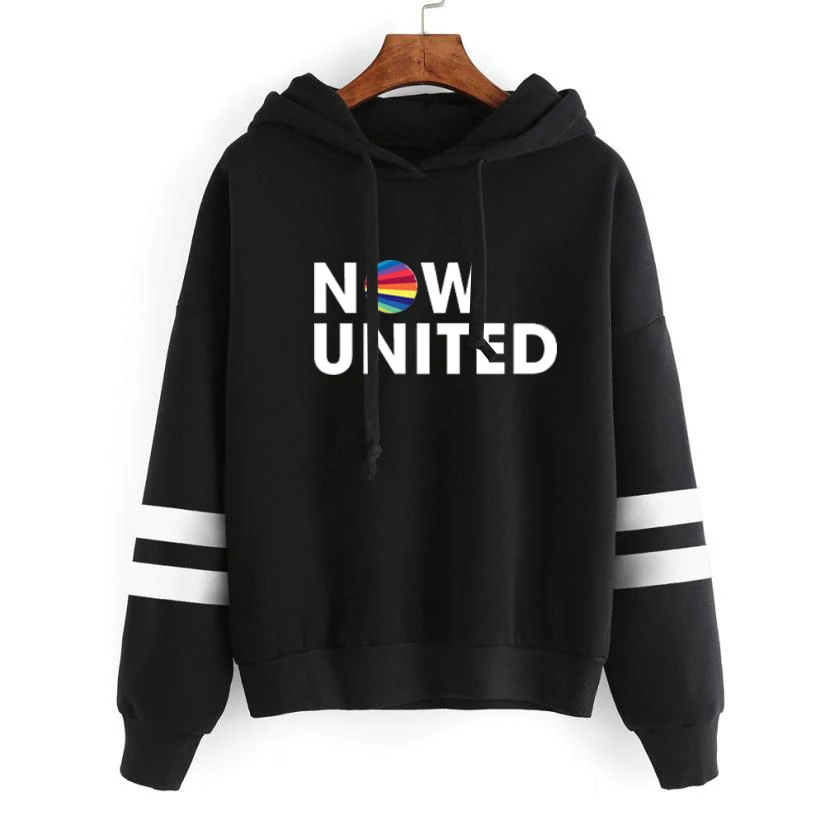 Толстовка с надписью Now United-Better для женщин пуловер Better United кавайный спортивный