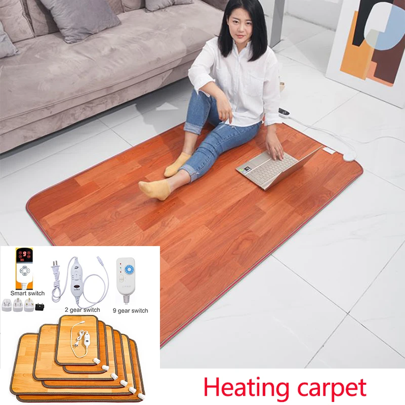 Alfombrilla calefactora eléctrica calentador térmico de 220V, para suelo, hogar y oficina, varios tamaños|Alfombra| - AliExpress